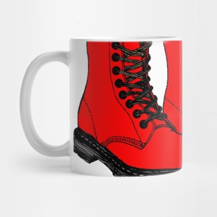 Her Little Red Shoes Are Hiking Boots! Camping, Climbing, Backpacking Life! Mug